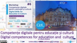  Workshop-ul „Competențe digitale pentru educație și cultură”
